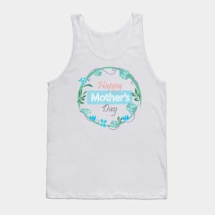 Happy mother's day floral illustration Tank Top